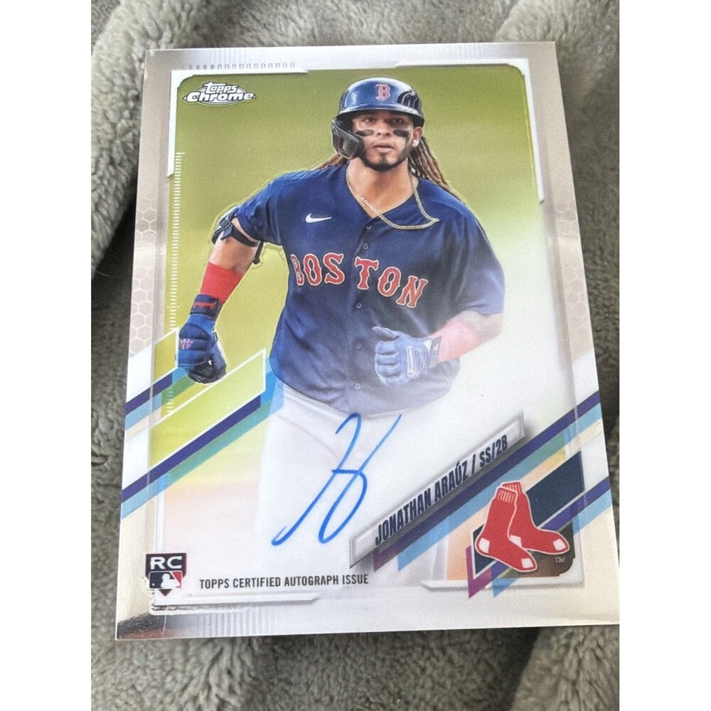2021 Topps Chrome - Rookie Autographs Jonathan Arauz #RA-JAR (AU, RC)